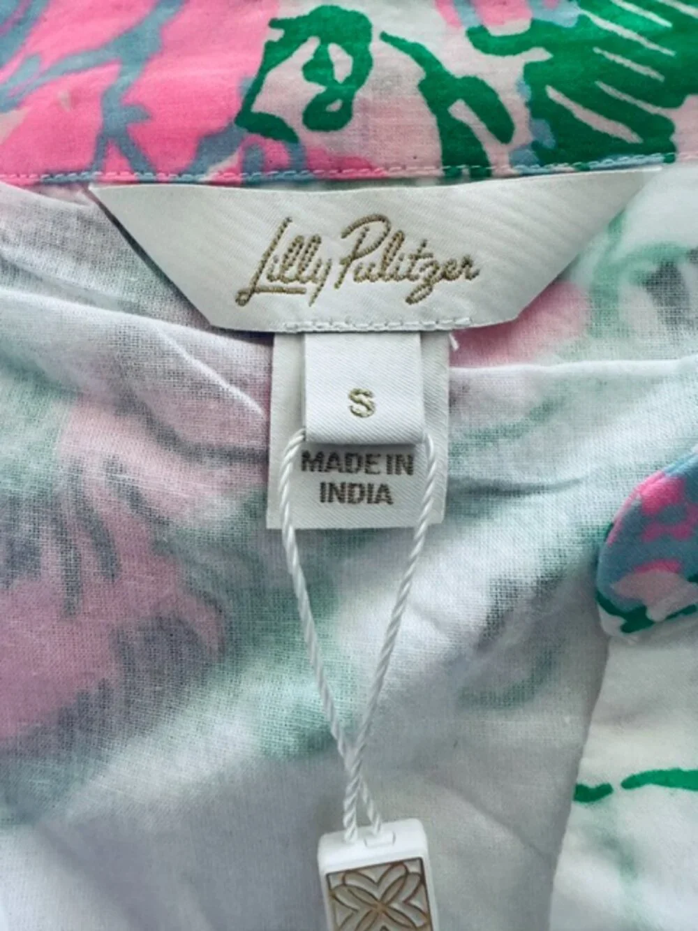 NWT Lilly Pulitzer Brinelle Top Multi Oversized Orchids on the Avenue S